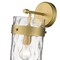 Z-Lite Fontaine 1 Light Wall Sconce, Rubbed Brass & Clear 3035-1SL-RB - alternate 6